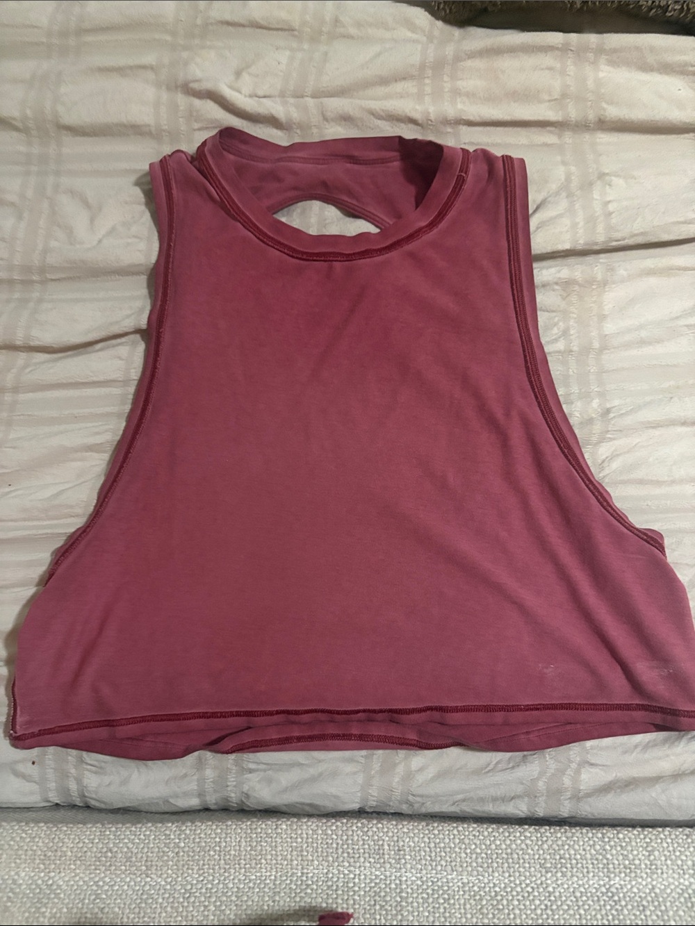 Lululemon Sleeveless Crop Tank Top - Dusty Rose
